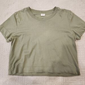 Olive Green Women's Crop Top